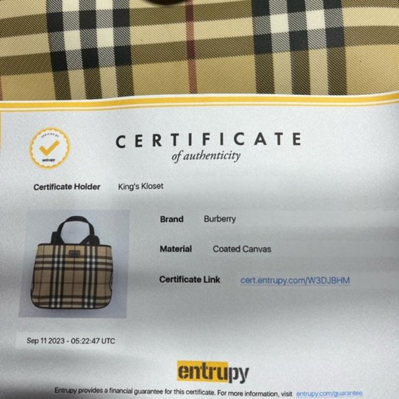 VINTAGE BURBERRY MINI HANDBAG - Picture 12 of 12